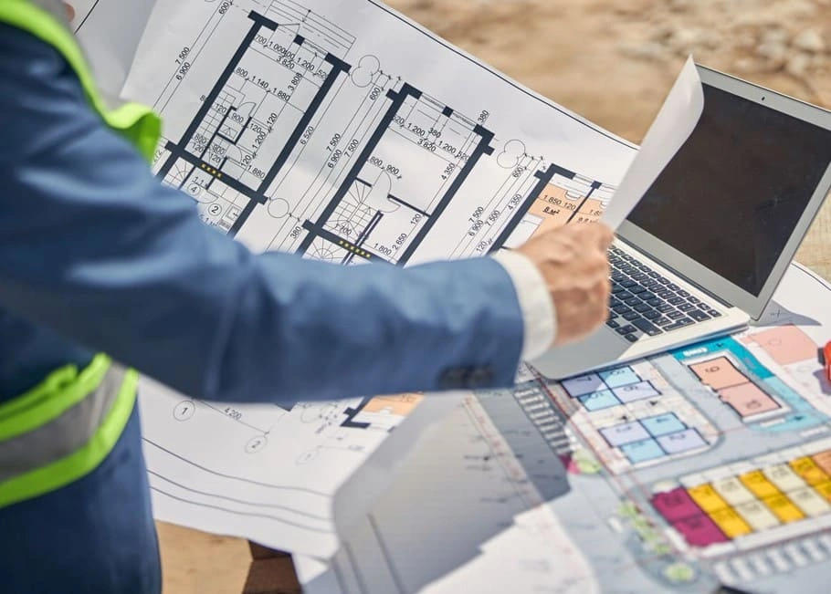 AEC team learning how to print in high contrast to develop easy-to-read onsite blueprints