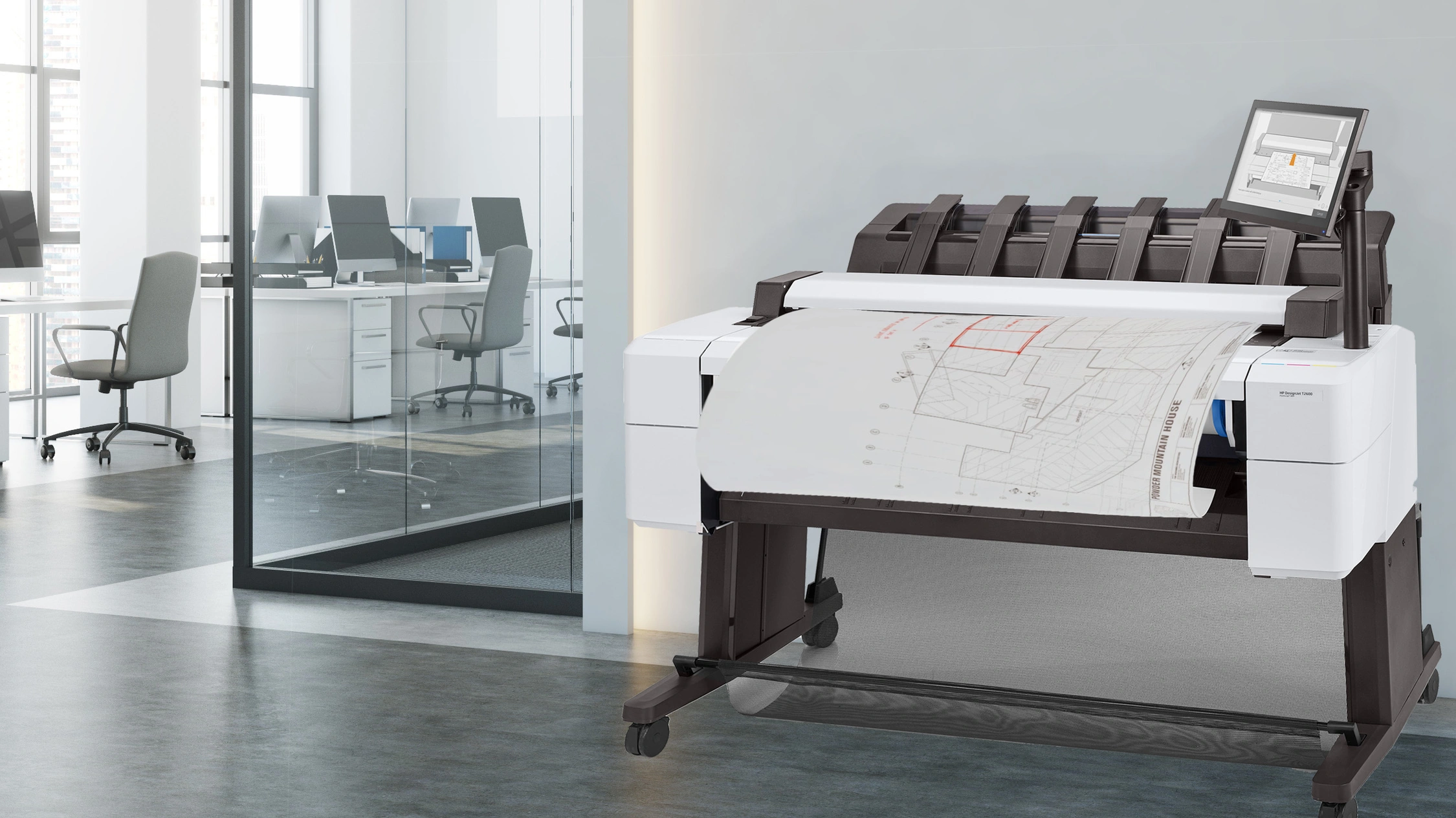 For medium to large offices: HP DesignJet T2600 MFP series