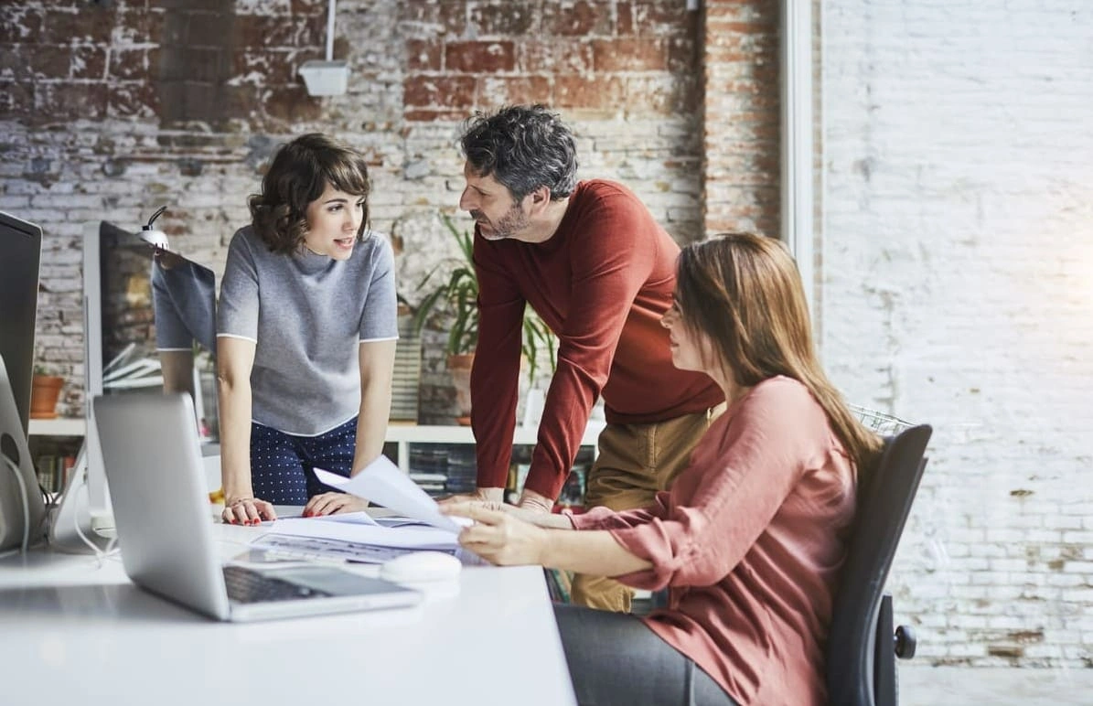 Small business team easily adding a wireless plotter to their operations