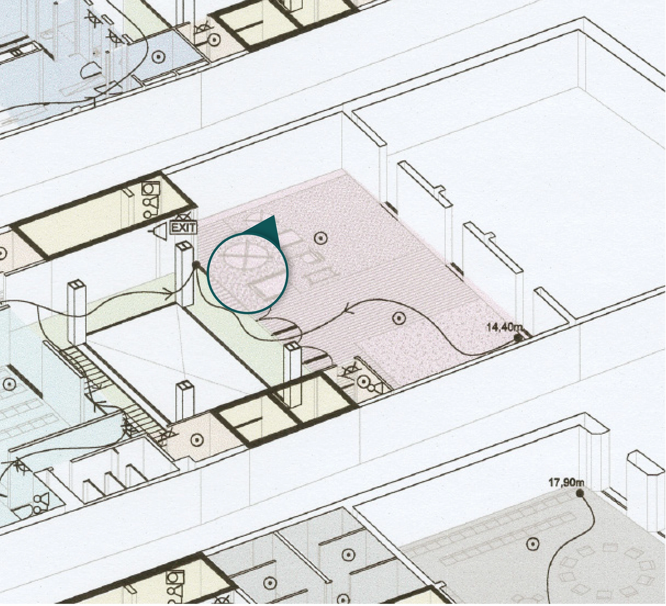 HP T2600のグレースケールで5色印刷された図面です。独自のAdob​​e PDF Print Engineにより、高精度で、細部まで表示されます。